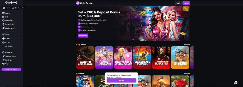 ¿Cuál es el mejor casino online? CoinCasino
