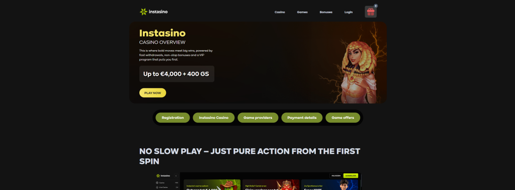 ¿Cuál es el mejor casino online? Instasino